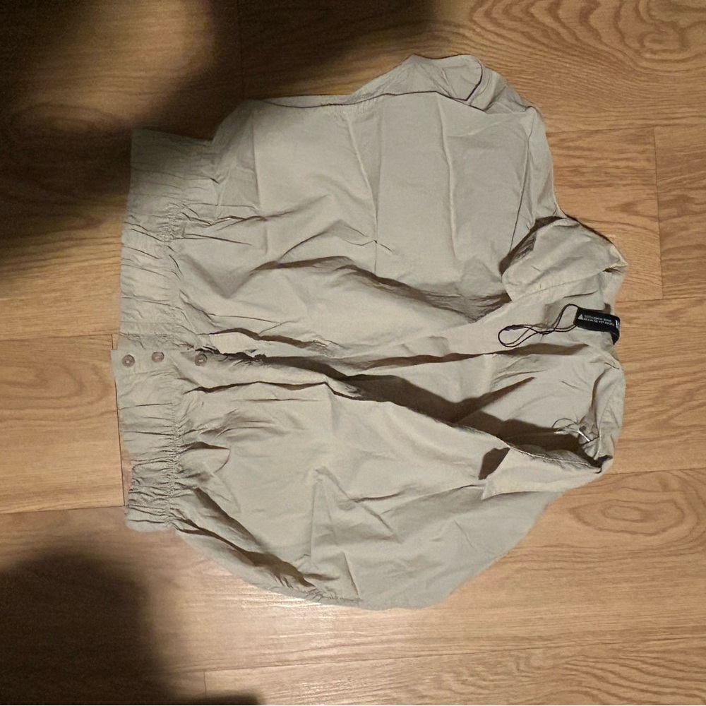 Zara Beige Button Down Shirt